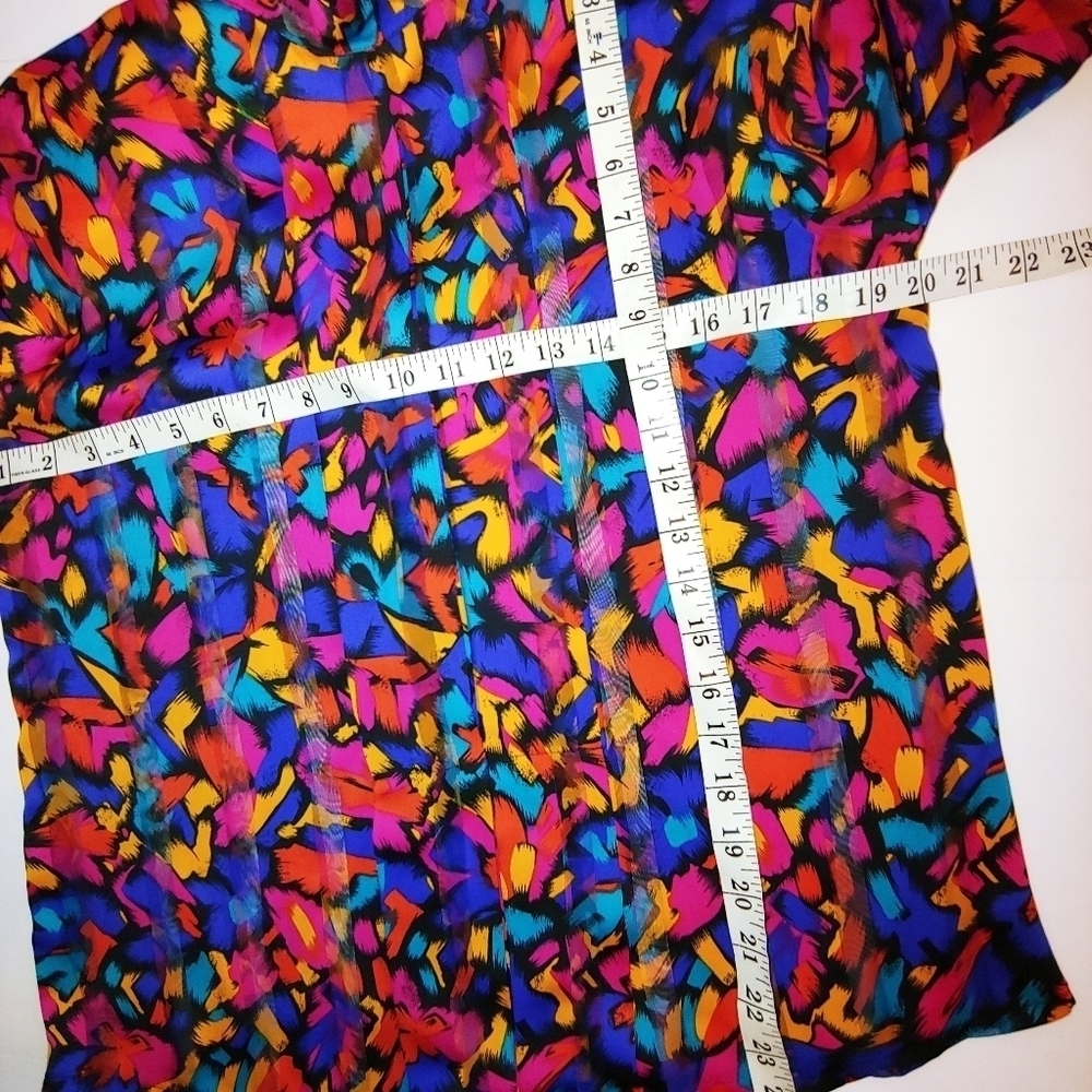 Vintage 80s Nicola Blouse 10 - Picture 3 of 5